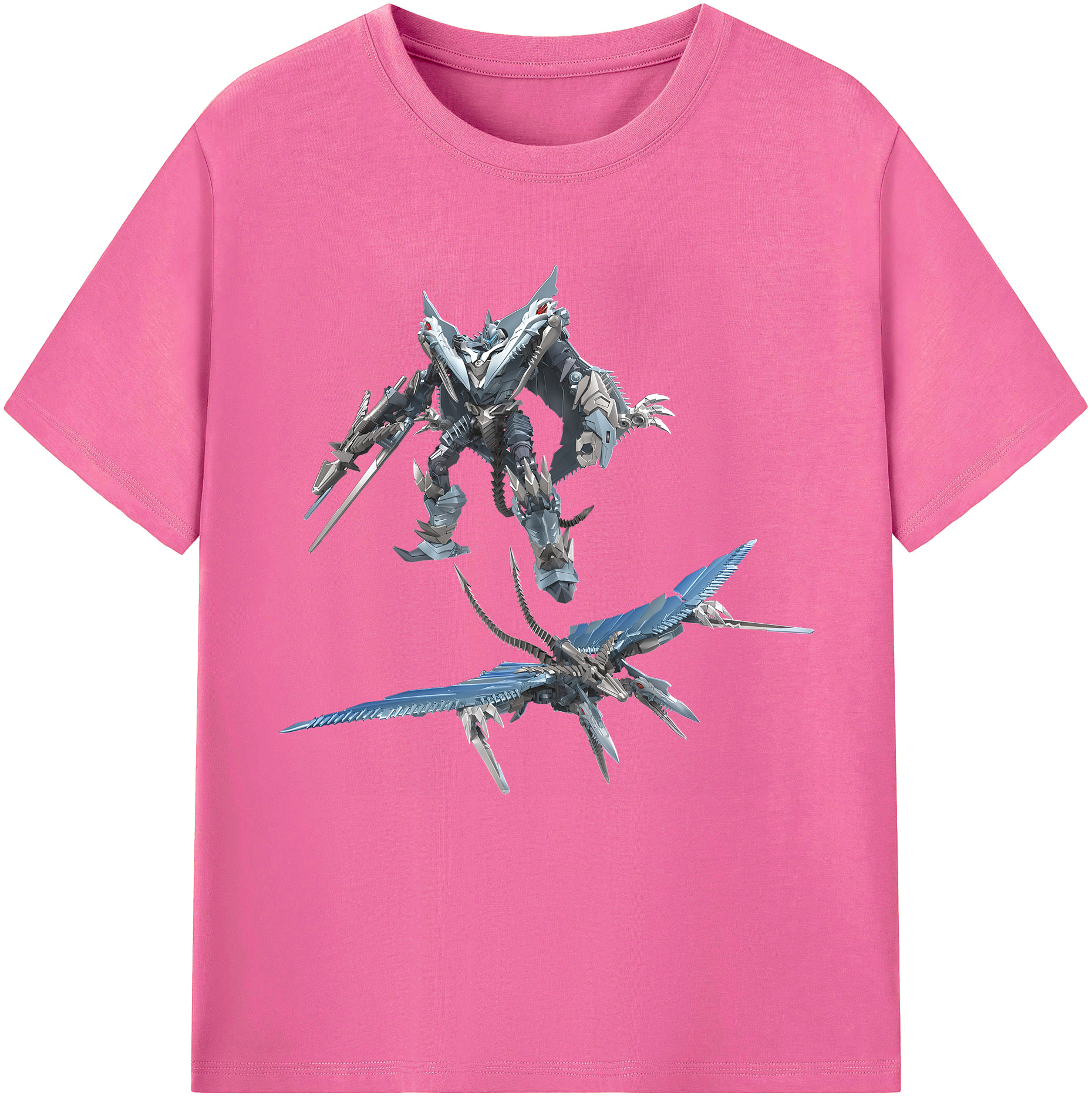（画像用） Transformers トランスフォーマー レディースカジュアルプリントTシャツ（綿100％）